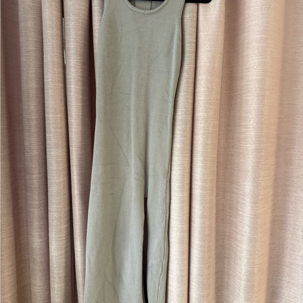 Sleeveless Olive Green dress